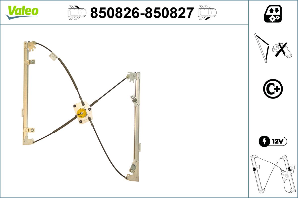 Window Regulator - 850826 VALEO